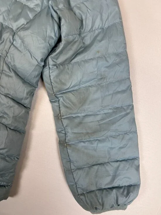 Patagonia Girls XS 5-6 Blue Down Sweater Full Zip Puffer Jacket - Picture 6 of 7
